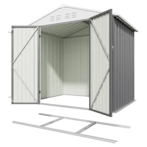 Patiowell 6x4 Metal Shed with Floor Frame